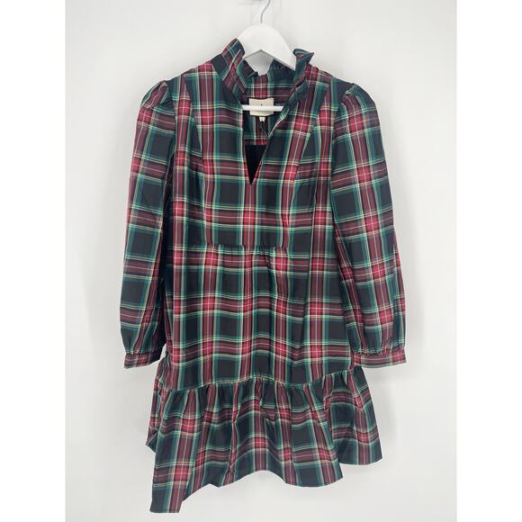 Tuckernuck Plaid Mini Dress - Red, Green, Blue - Picture 9 of 10